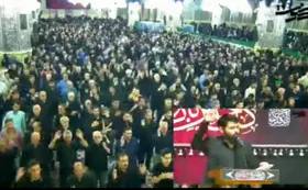 عزاداری و نوحه خوانی در رواق امام خمینی (ره) حرم مطهر امام رضا(ع)