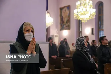 مراسم سال نو میلادی در کلیسای «تارگمانچاتس» تهران