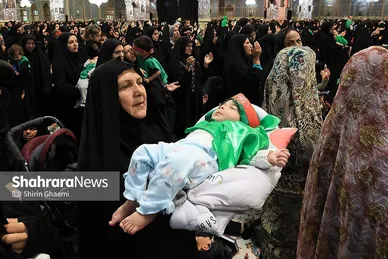 گزارش تصویری | مراسم شیرخوارگان حسینی در حرم مطهر رضوی برگزار شد