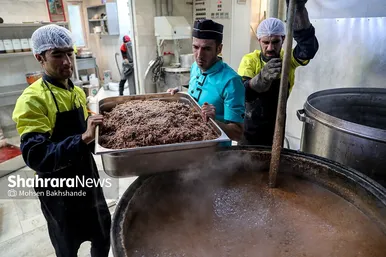 پخت شله مشهدی در مشهد