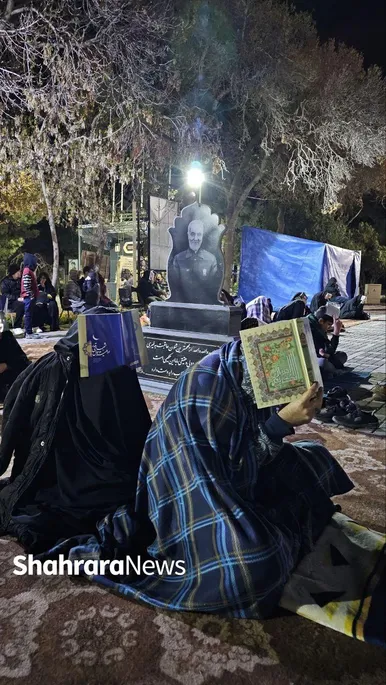 برگزاری مراسم اولین شب قدر در جوار گلزار مطهر شهدای آرامستان بهشت رضا(ع) مشهد