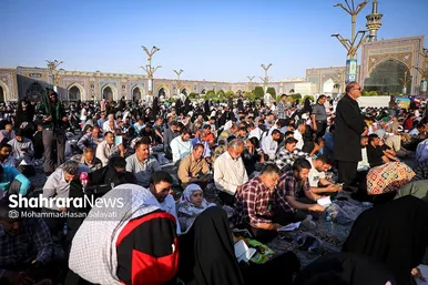 مراسم دعای عرفه در حرم مطهر رضوی
