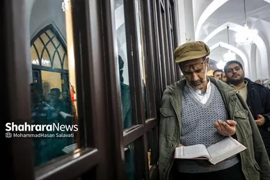 گزارش تصویری | آیین معنوی اعتکاف در حرم امام رضا (ع)