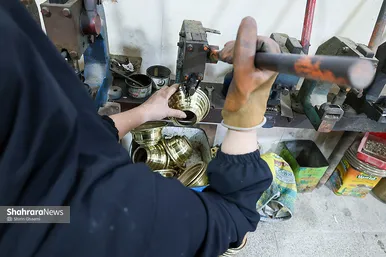 پرس کاری در سماور 