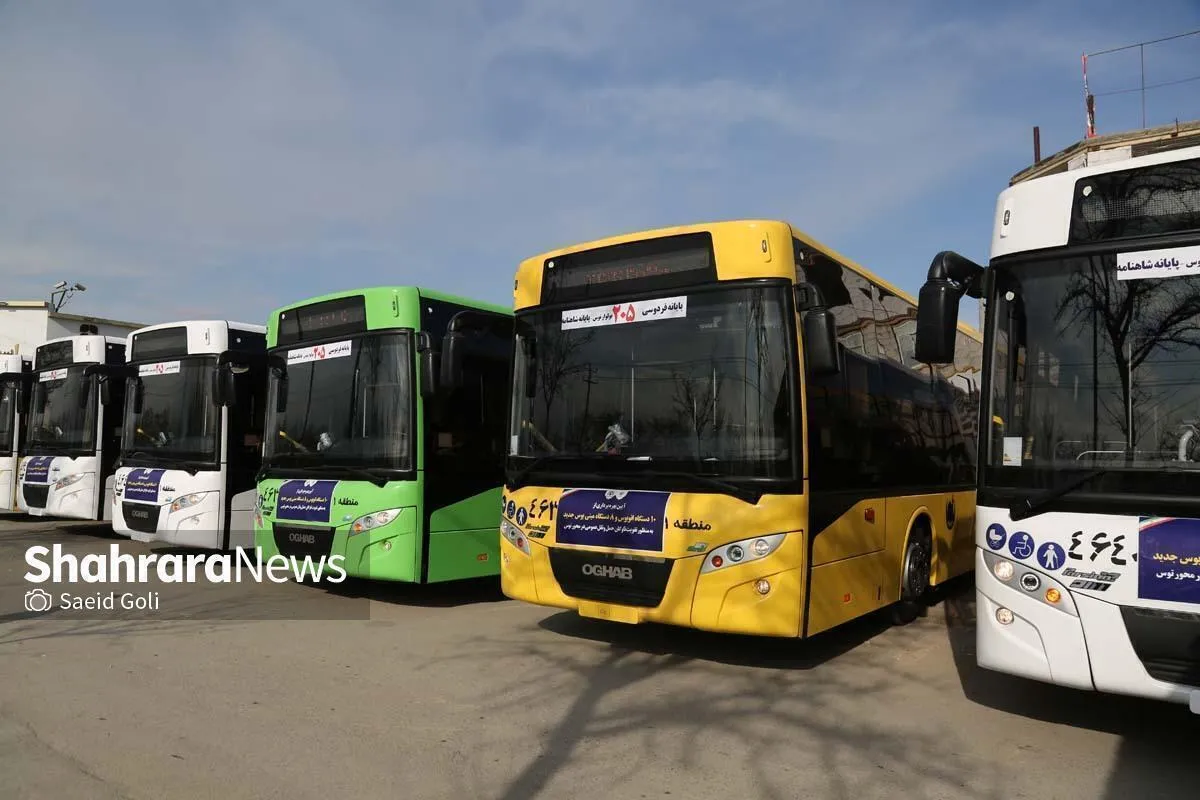 سرویس‌دهی فوق‌العاده ۱۱۰۰ دستگاه اتوبوس در مشهد برای شب‌های قدر ۱۴۰۴ | خدمت‌رسانی خطوط منتهی به حرم امام‌رضا(ع) رایگان است