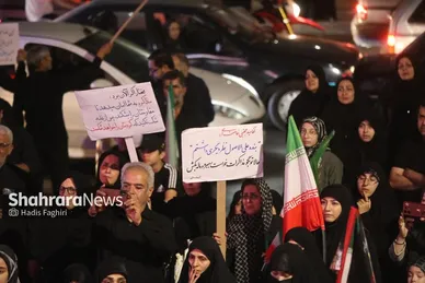 گزارش تصویری | یکصدو شانزدهمین شب حضور مردم مشهد در خیابان (۳ تیرماه ۱۴۰۵)