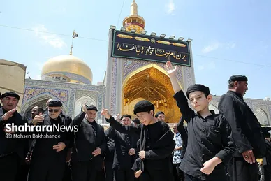 گزارش تصویری | عزاداری زائران رضوی در سوگ رحلت پیامبر اکرم (ص) و شهادت امام حسن مجتبی (ع) در حرم رضوی