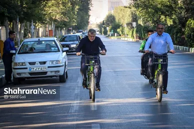 گزارش تصویری | روز جهانی دوچرخه‌سواری در مشهد