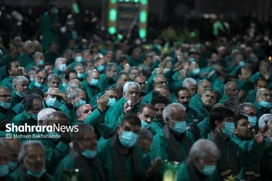 مراسم خطبه خوانی شب عاشورا در حرم مطهر رضوی‎‎‎‎