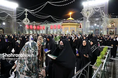 مراسم احیاء شب ۲۱ ماه رمضان در حرم مطهر رضوی