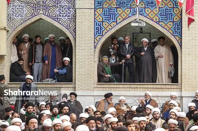 گزارش تصویری | اجتماع حوزویان در دفاع از ولایت در مشهد