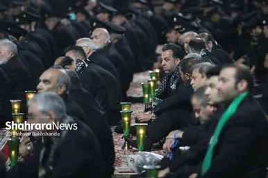 آیین خطبه خوانی شب شهادت امام رضا(ع) در حرم مطهر رضوی