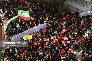 گزارش تصویری | تصاویر هوایی مراسم تشییع پیکر رهبر شهید انقلاب اسلامی