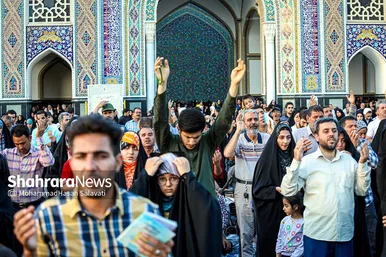 مراسم دعای عرفه در حرم مطهر رضوی