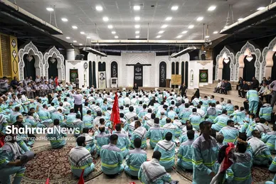 گزارش تصویری | آیین اذن خدمت کاروان خدام الحسین (ع) شهرداری مشهد