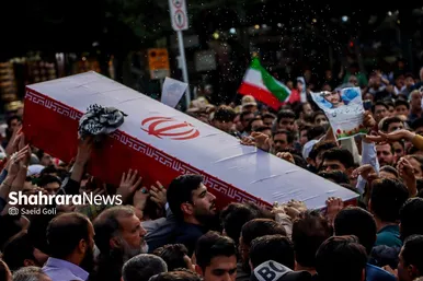 تشییع باشکوه پیکر «شهید غیرت» حمیدرضا الداغی در مشهد