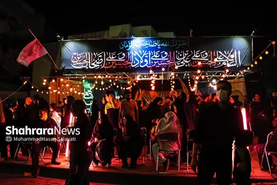 آئین سنتی مشعل گردانی نجفی‌ها در شب تاسوعا
