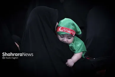 گزارش تصویری | مراسم شیرخوارگان حسینی در حرم امام‌رضا(ع)