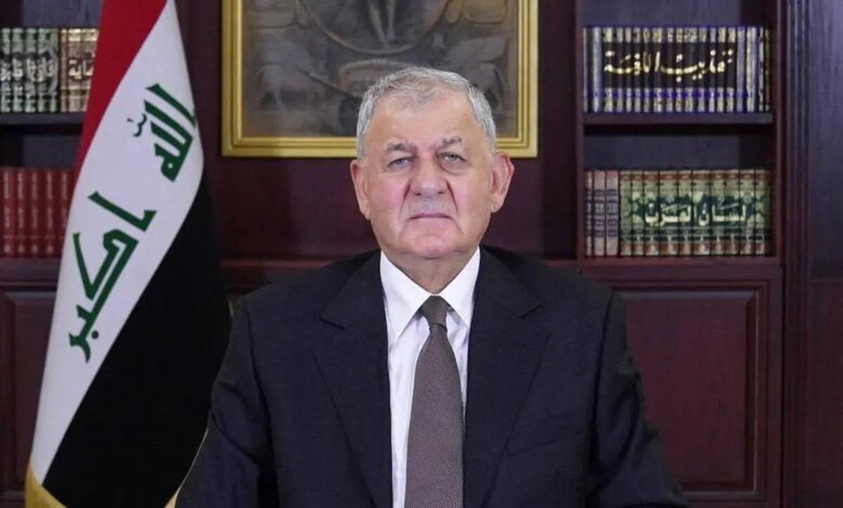 ابراز نگرانی رئیس جمهور عراق در پی حادثه بالگرد حامل رئیس جمهور