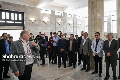 گزارش تصویری | نشست خبری استاندار خراسان رضوی در آرامگاه فردوسی