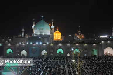 مراسم احیاء شب ۱۹ ماه مبارک رمضان در حرم مطهر رضوی