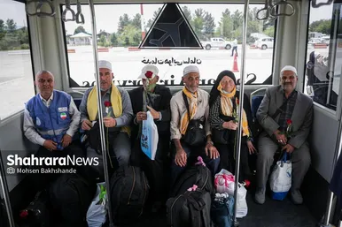 گزارش تصویری | بازگشت اولین کاروان حجاج خراسانی به مشهد