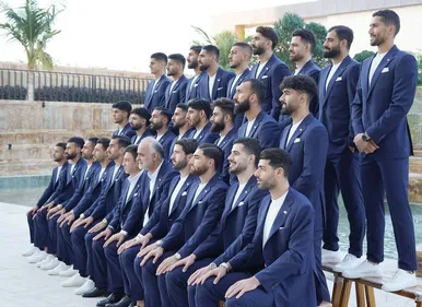 تصاویری از اعضای تیم ملی پیش از عزیمت به دوحه
