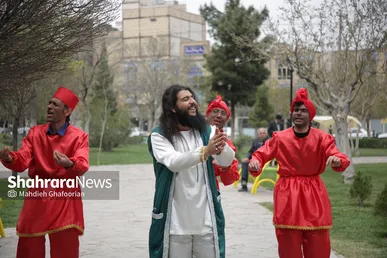 اجرای سرود و نمایش های نوروزی در مشهد