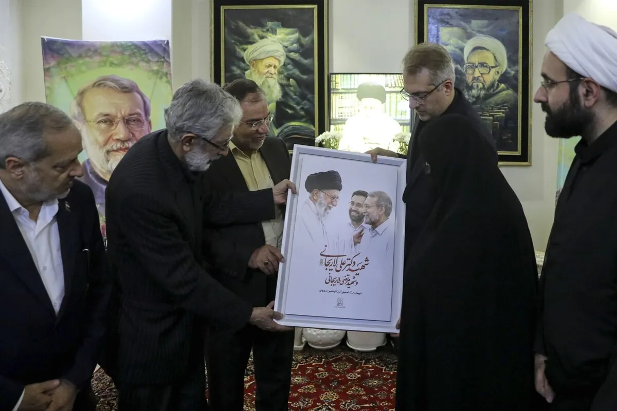 حداد عادل: شهادت برازنده دکتر لاریجانی بود + فیلم