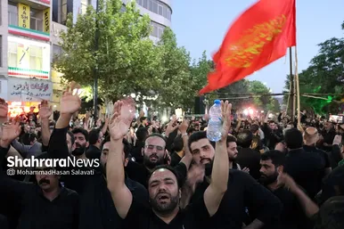 آیین خیمه سوزان عصر عاشورا در مشهد