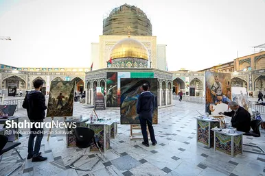 رویداد هنری «من القدس، الی القدس» در حرم مطهر رضوی