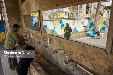 گزارش تصویری | اسکان زائران نوروزی در مدارس مشهد