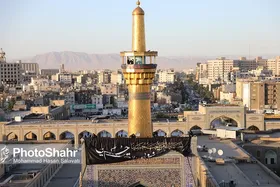 پرچم&zwnj;های عزای رضوی در حرم امام رضا (ع) به اهتزاز درآمد