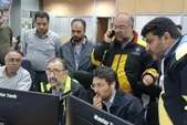 حضور استاندار خراسان رضوی در مرکز کنترل و مدیریت ترافیک مشهد همزمان با بارش تگرگ و رگبار باران