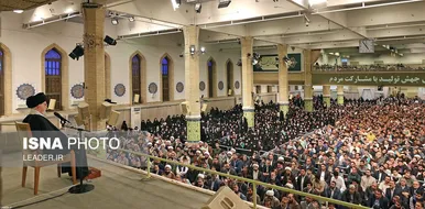 سخنرانی نوروزی رهبر انقلاب در جمع اقشار مختلف مردم