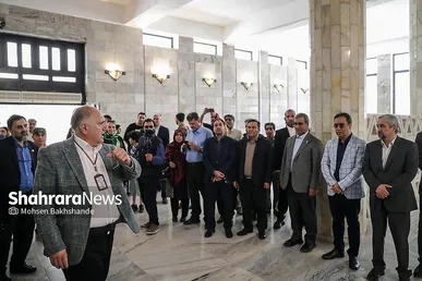 گزارش تصویری | نشست خبری استاندار خراسان رضوی در آرامگاه فردوسی