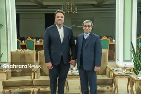 گزارش تصویری | دیدار احسان حدادی، رئیس فدراسیون دوومیدانی، با استاندار خراسان رضوی