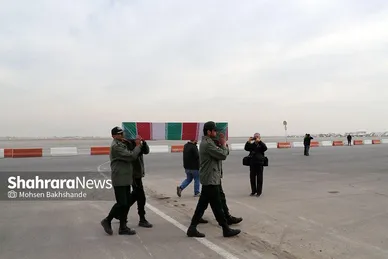 ورود پیکر مطهر ۱۲ شهید گمنام به مشهد