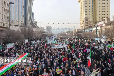 گزارش تصویری (۲) | راهپیمایی روز ۲۲ بهمن در مشهد
