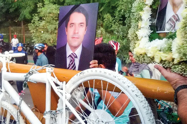 گردهمایی دوچرخه‌سواران مشهدی  