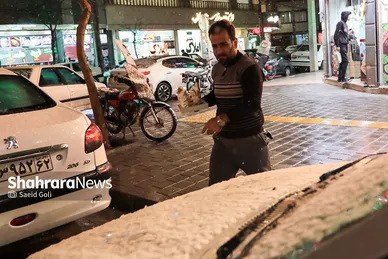 بارش برف در مشهد