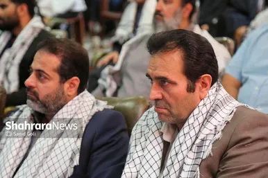عکس | رونمایی از دیوارنگاره «از حماسه دیروز تا حماسه امروز»