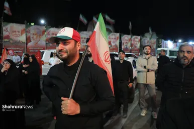 گزارش تصویری | وداع با پیکر سردار شهید حسین ظریفی در دویست‌ودهمین شب اجتماع مشهدی‌ها