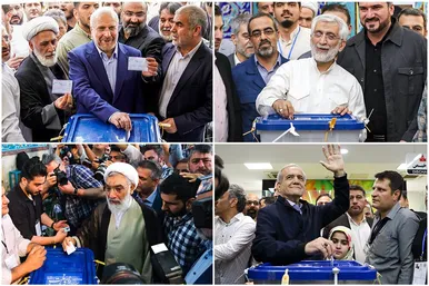 کاندیداهای چهاردهمین دوره انتخابات ریاست‌‌جمهوری پای صندوق رأی