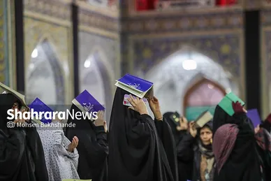 گزارش تصویری | مراسم احیای اولین شب قدر در حرم مطهر امام رضا (ع)