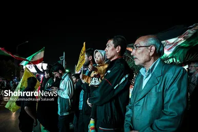 جشن مردم مشهد در حمایت از مردم فلسطین و عملیات «طوفان الاقصی»