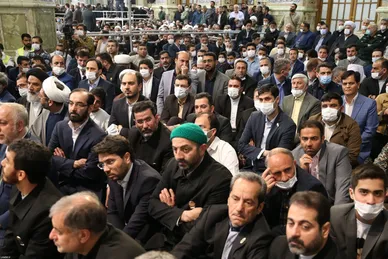 حضور و سخنرانی رهبر انقلاب در اجتماع زائران و مجاوران حرم مطهر رضوی