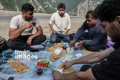 گزارش تصویری | «جاده چالوس» گذرگاه بهاری عشایر