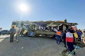 مرگ سومین دانشجوی حادثه اتوبوس حامل دانشجویان سمنان - سرخه (۱۴ مهر ۱۴۰۴)