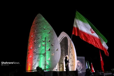 گزارش تصویری | آیین رونمایی از یادمان شهدای گمنام بوستان ملت